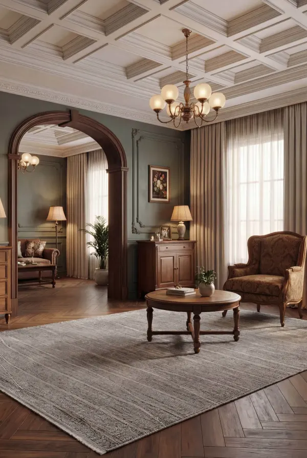 Arbel Antrasit Modern Salon ve Oturma Odası Halısı - EI04B