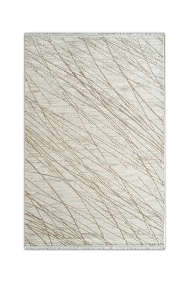Çınar Krem Bej Modern Salon ve Oturma Odası Halısı - CY08A