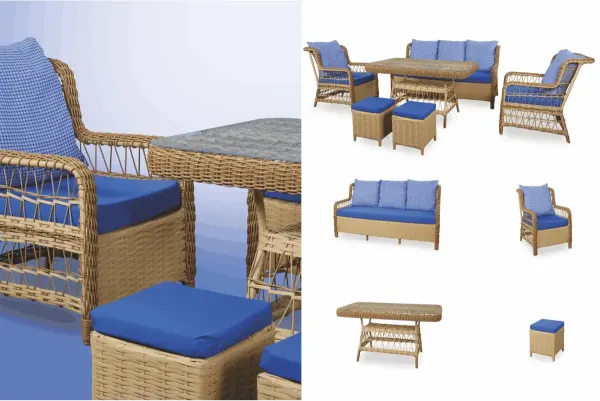 Ebru-1 Rattan Bahçe Takımı