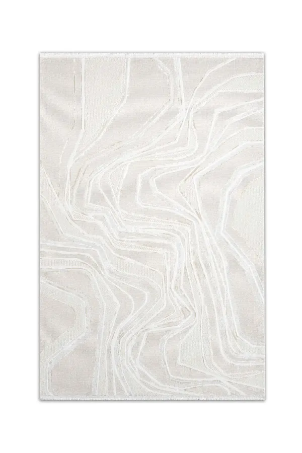 Hermes Bej Kahverengi Modern Salon ve Oturma Odası Halısı - HU03A