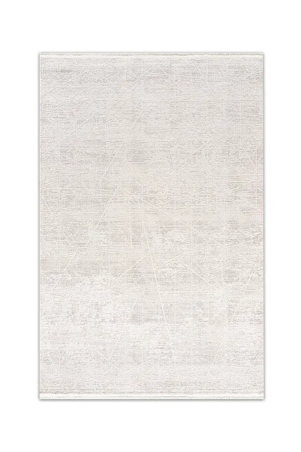 Mira Krem Gri Modern Salon ve Oturma Odası Halısı - QI06A