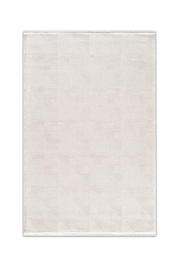Mira Krem Modern Salon ve Oturma Odası Halısı - QI04A