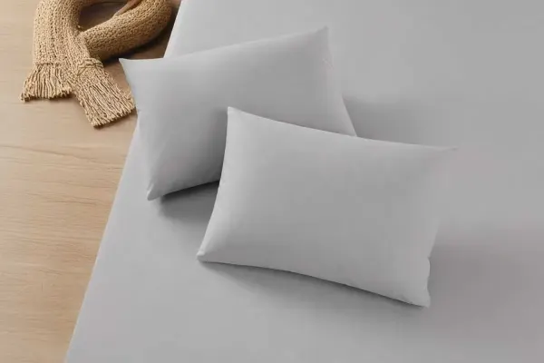 Pamuklu Fitted Çarşaf Takımı - Gri
