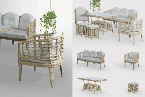 Stella Rattan Bahçe Takımı